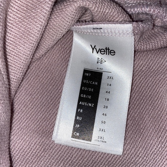 Yvette Half Zip Blush Pink Pullover Sweatshirt, Women’s Plus Size 14 - Picture 7 of 9